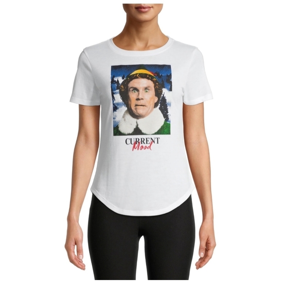 Elf Junior's Current Mood Holiday Graphic T-Shirt - Picture 3 of 5